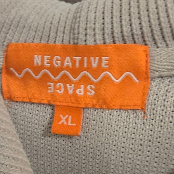 Negative Space Corduroy Chenille Ribbed Pullover Hoodie Loungewear Sz XL - Picture 3 of 8